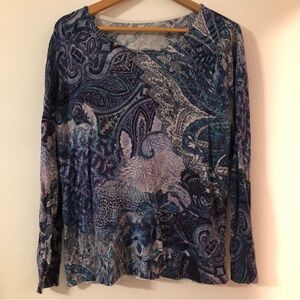 Lightweight Paisley Sweater